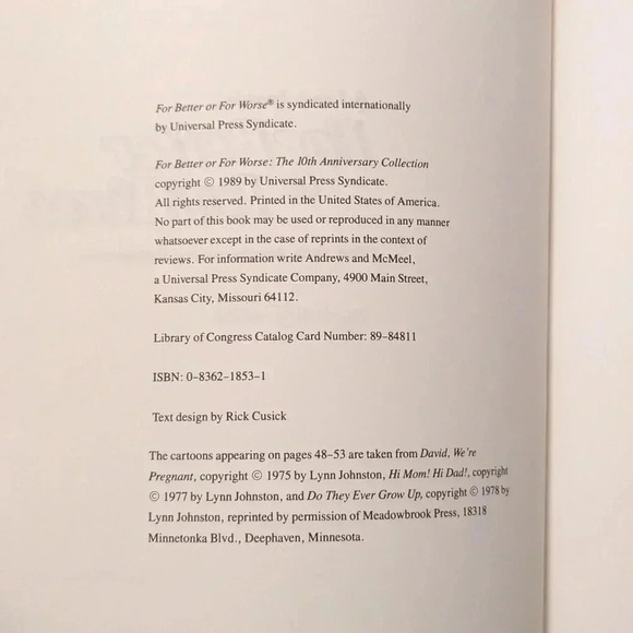 A look inside... For  Better or For Worse - Picture 3 of 3